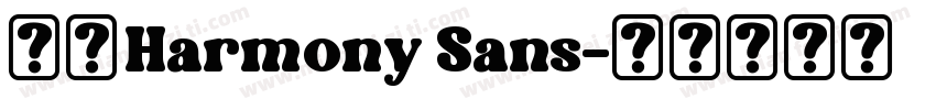 鸿蒙Harmony Sans字体转换